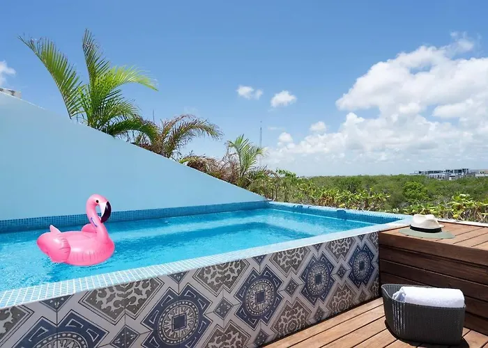 Apartment Sunsetviewph+privpool+near Beach&town+rooftop+50mb Tulum