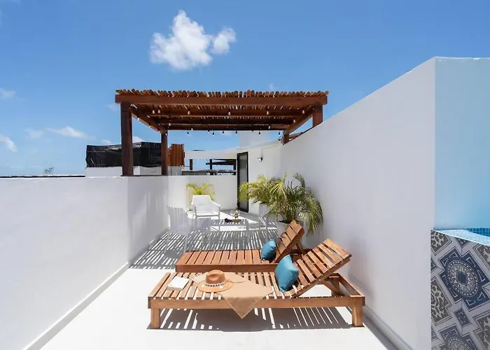 Apartment Sunsetviewph+privpool+near Beach&town+rooftop+50mb Tulum