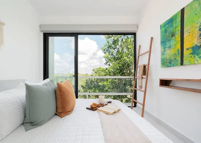 Sunsetviewph+privpool+near Beach&town+rooftop+50mb Apartment Tulum