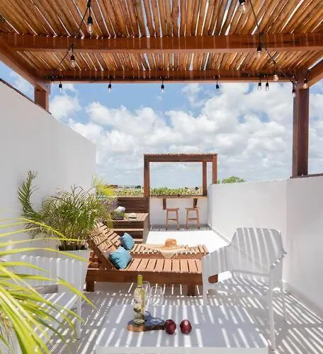 Sunsetviewph+privpool+near Beach&town+rooftop+50mb Tulum